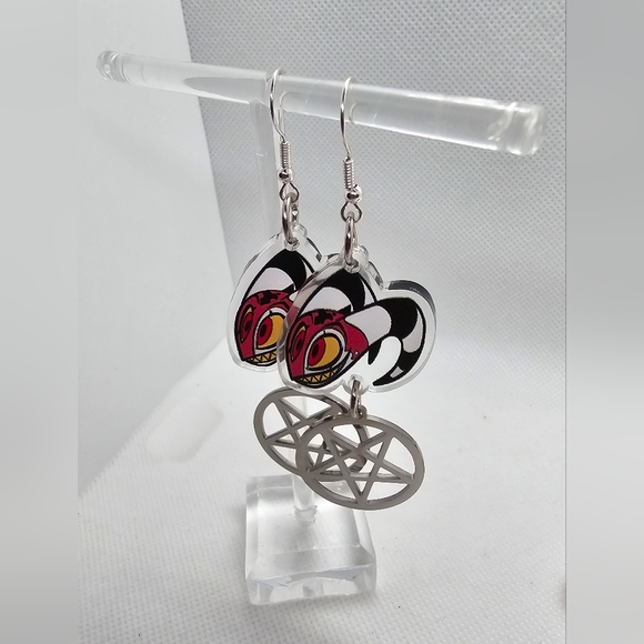 Helluvaboss Earrings! Blitz Stolas Loona Moxie - Handmade Hypoallergenic - Picture 9 of 11